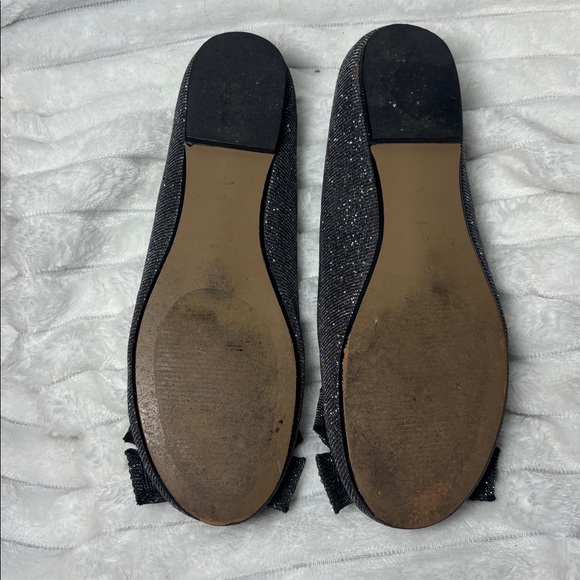 Betsey Johnson Sparkly Emy Bow Flats with Rhinestones Size 6 EUC - Picture 4 of 6